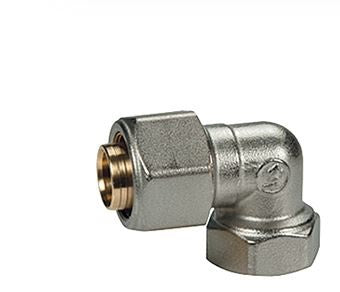 RACCORDO CURVO 90° FILETTATO FEMMINA, PER TUBI IN PLASTICA O MULTISTRATO 1/2"X16