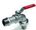 RUBINETTO DA GIARDINO A SQUADRA, MASCHIO-PORTAGOMMA, PASSAGGIO STANDARD, USO ACQUA SANITARIA 3/4" BOCCA 1"
