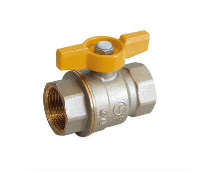 VALVOLA A SFERA DIRITTA, FEMMINA-FEMMINA, PASSAGGIO TOTALE, USO GAS 1/2"