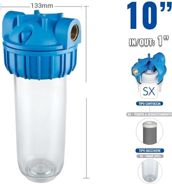 FILTRO PER ACQUA SENIOR PLUS 3P 1" PER CARTUCCE 10"