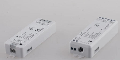 RICEVITORE 5 CANALI PER WALLPAD DMX UTILIZZABILE PER SINGOLO COLORE/CCT/RGB/RGBW/RGB+CCT 17,9X