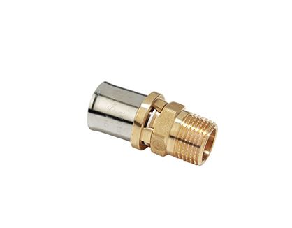 RACCORDO DIRITTO FILETTATO MASCHIO A PRESSARE MULTIPINZA 3/4" x (16 x 2)