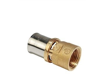 RACCORDO DIRITTO FILETTATO FEMMINA A PRESSARE MULTIPINZA 1/2"X16