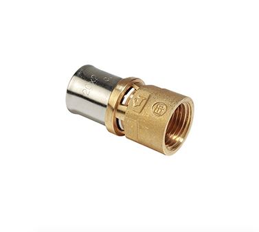 RACCORDO DIRITTO FILETTATO FEMMINA A PRESSARE MULTIPINZA 3/4" x (16 x 2)