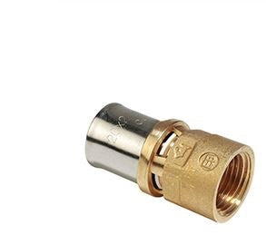 RACCORDO DIRITTO FILETTATO FEMMINA A PRESSARE MULTIPINZA 3/4"X26