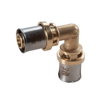 RACCORDO CURVO 90° A PRESSARE MULTIPINZA DIAMETRO 20X20