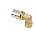 RACCORDO CURVO 90° FILETTATO MASCHIO A PRESSARE MULTIPINZA 1/2"X16