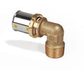 RACCORDO CURVO 90° FILETTATO MASCHIO, A PRESSARE MULTIPINZA, SERIE MULTIGAS 3/4" X (26 X 2)