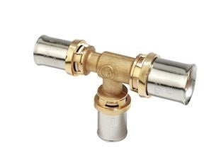 RACCORDO A TEE RIDOTTO A PRESSARE MULTIPINZA DIAMETRO 16X20X16