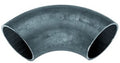 RACCORDO CURVO 90 A SALDARE FEMMINA FEMMINA IN ACCIAIO NERO SERIE 704 3" MM 88,9