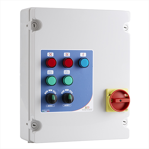 Quadro avviatore e protezione per due elettropompe trifase V400 T EVO 2 MULTI