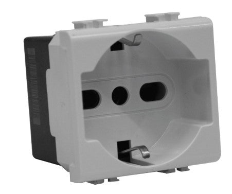 PRESA ITALIANA/TEDESCA 230V 16A ELETTROCANALI SERIE EASY