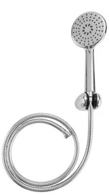 SET DOCCIA CON SUPPORTO A MURO IN ABS CROMATO MODELLO GIRASOLE 3 GETTI