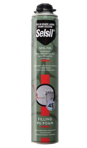 SCHIUMA POLIURETANICA PER PISTOLA 750ML.