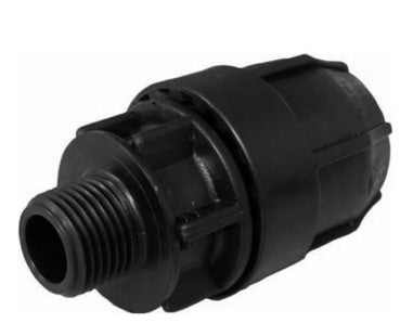 RACCORDO DIRITTO MASCHIO FEMMINA A COMPRESSIONE IN POLIPROPILENE SERIE ELOPRESS ø32x1 PN16