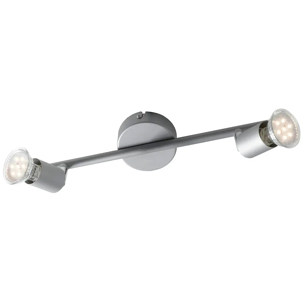 SPOT ORIENTABILE IN METALLO 2×GU10 3W 4000K