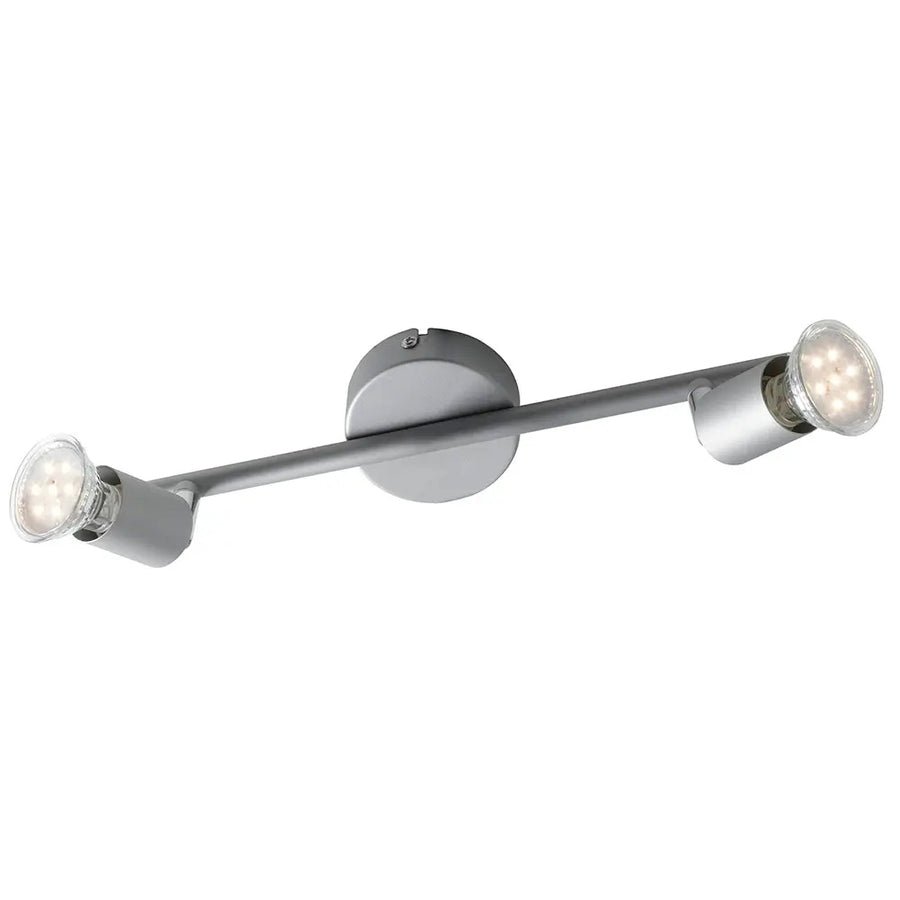 SPOT ORIENTABILE IN METALLO 2×GU10 3W 4000K