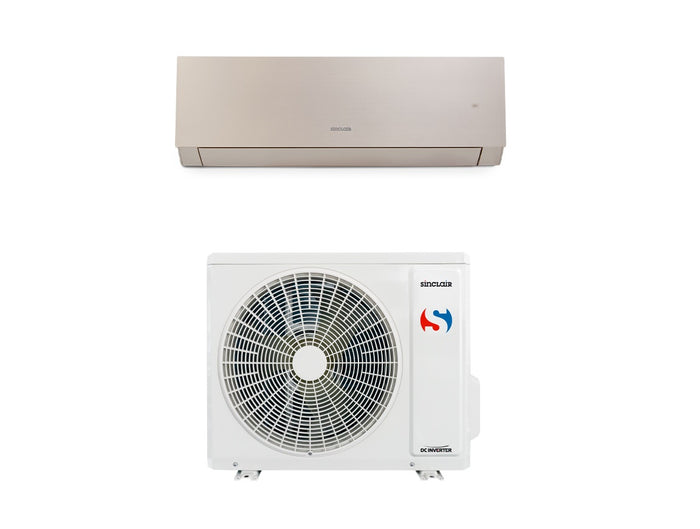CLIMATIZZATORE SINCLAIR 9000BTU GAS R32 A++ MODELLO MARVIN SERIE CHAMPAGNE