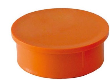 TAPPO DI CHIUSURA AD INCOLLAGGIO IN PVC ARANCIO ø100