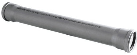 TUBO STRATIFICATO CON 2 BICCHIERI DIAMETRO 90 mm LUNGHEZZA 0,5 METRO IN POLIPROPILENE COLORE GRIGIO BAMPI SISTEMA BAMPLAST