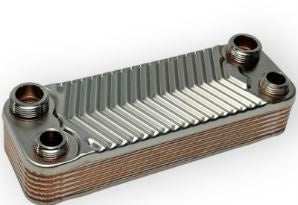 SCAMBIATORE 14 PIASTRE VAILLANT VCW/VMW-1 FILETTATO INTERASSE FORI 172MM
