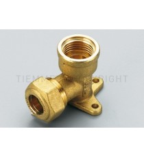 GOMITO A 90° CON FLANGIA O-RING FEMMINA TIEMME GAS 1/2 X 14