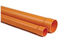 TUBO RIGIDO AD INCOLLAGGIO IN PVC ARANCIO ø100XMT2