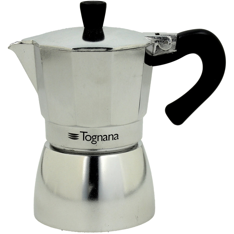 CAFFETTIERA IN ALLUMINIO CON MANICO ANTISCOTTATURA 2 TAZZE