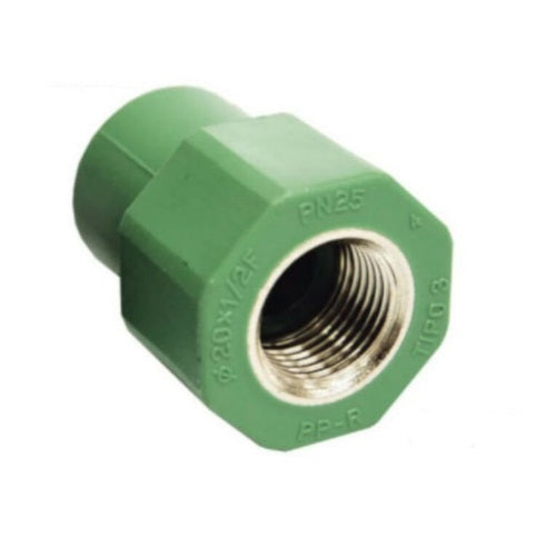 GIUNTO VERDE A SALDARE FILETTATO FEMMINA DIAMETRO 25X3/4"