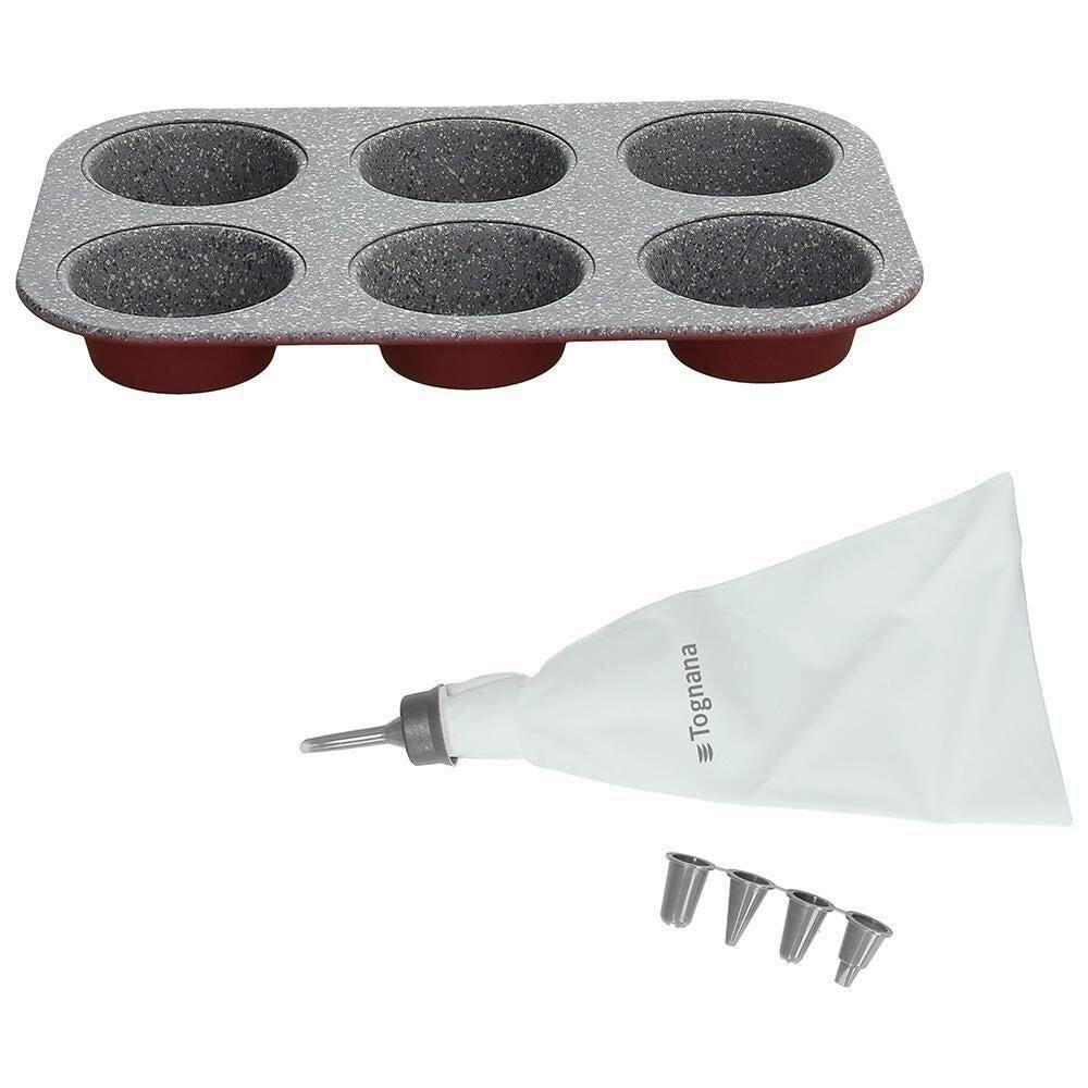 SET MUFFIN 6 STAMPI + SACCO E UGELLI TOGNANA LINEA SWEET CHERRY