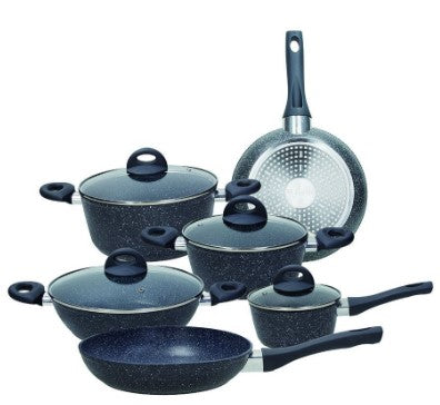 OPAL - BATTERIA 10 PEZZI ALLUMINIO NERO