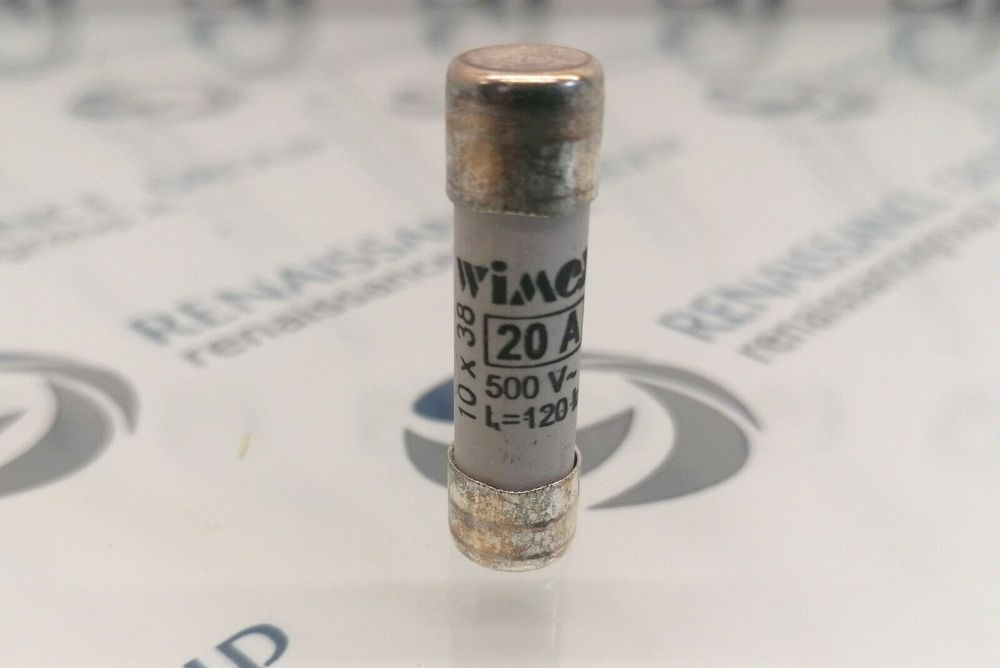 FUSIBILE CILINDRICO INDUSTRIALE CF gG 10,3×38 20A