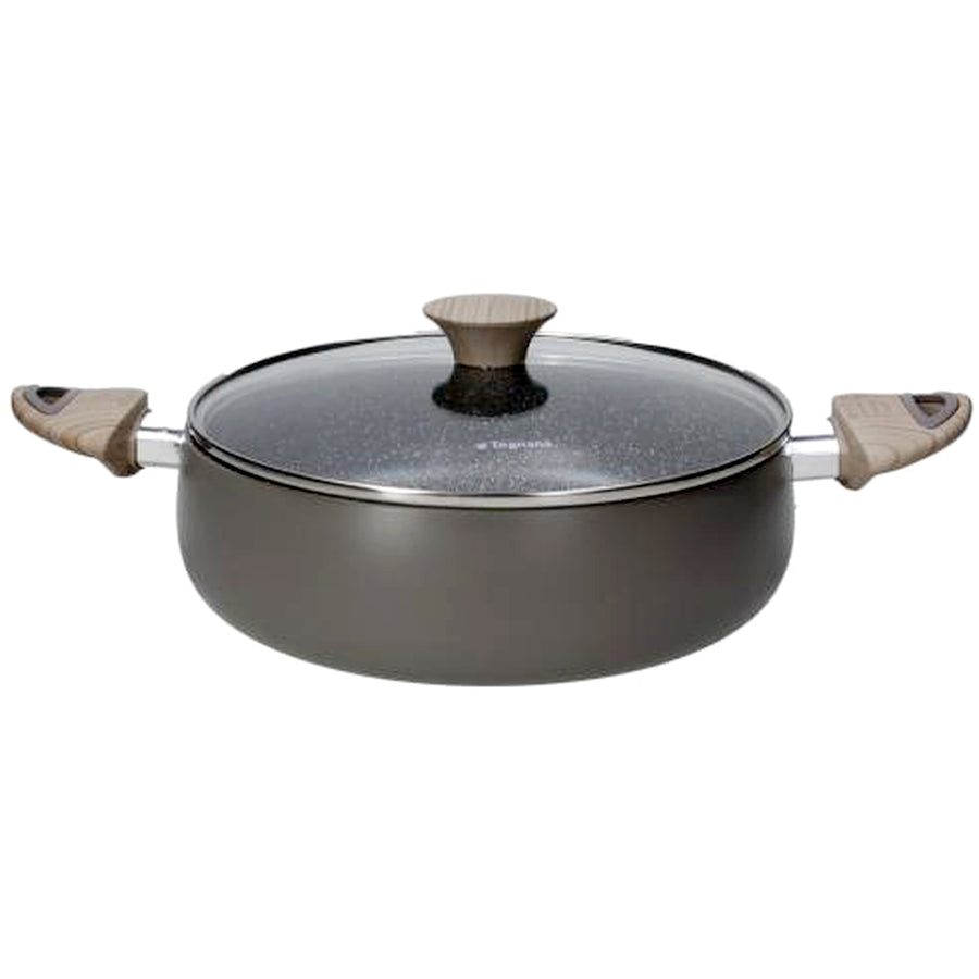 TEGAME 2 MANICI CON COPERCHIO IN VETRO TOGNANA LINEA ECO Ø 26 cm - 3,9 lt.