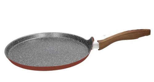 CREPIERA CM 25 RUSTIC STONE ALLUMINIO ROSSO