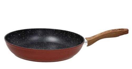 PADELLA NR. 1 MANICO CM 20 RUSTIC STONE ALLUMINIO ROSSO