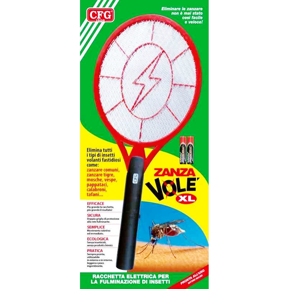 RACCHETTA GRANDE ELIMINA INSETTI ZANZAVOLÉ XL