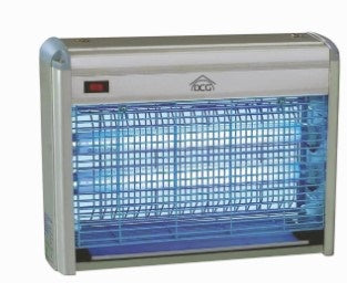 DCG ELTRONIC ZANZARIERA 20W – ZA2010. 2 TUBI FLUORESCENTI, TASTO ON/OFF, ALTO VOLTAGGIO, GRIGLIA PROTETTIVA IN METALLO E VASCHETTA RACCOLTA INSETTI